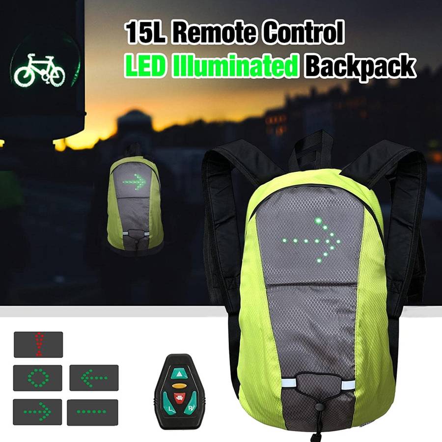 XF0773 15Ltr Reflective Sports Bag With LED Indicator And Remote Control