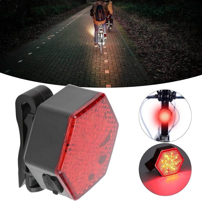 Aerbes AB-ZX12  Bicycle Tail Light Red 500mah Battery