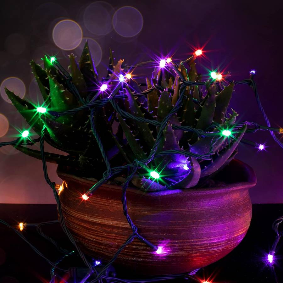 ZYF-D86 RGB 20M LED Inter-Connecting Black Cable Fairy Light