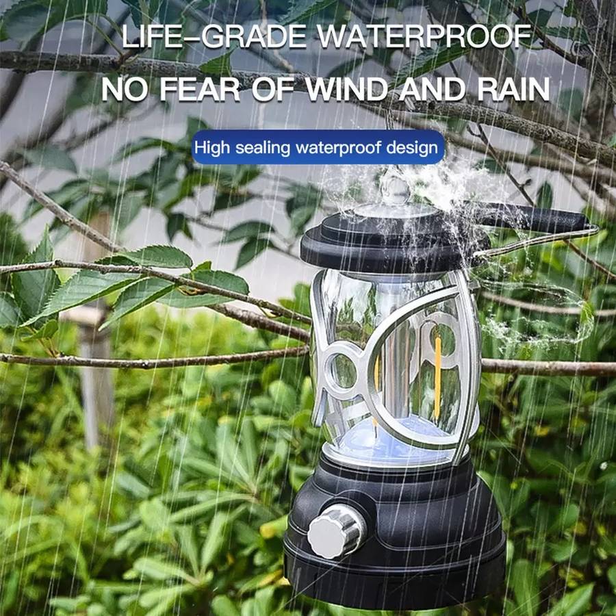 FA-T96 Mini Vintage Metal  Rechargeable Lantern