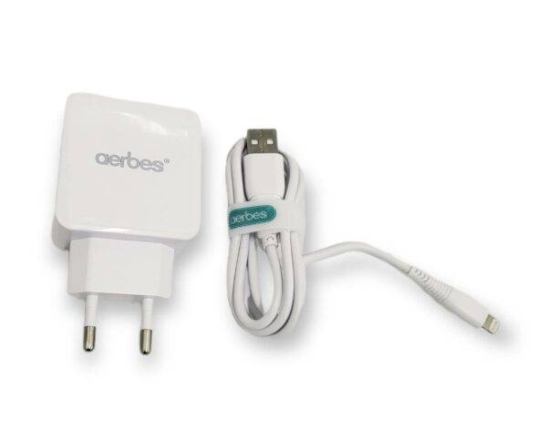 AB-S614i Dual Charger 15W With Lighting Cable