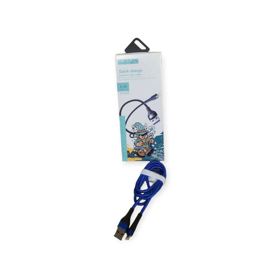 Treqa CA-8622 Quick Charge Lightning USB Cable For IOS 5.1A