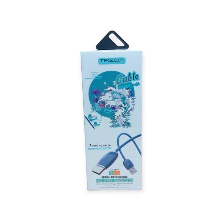Treqa CA-8603 Silicone Type C USB Cable 5.1A 1M
