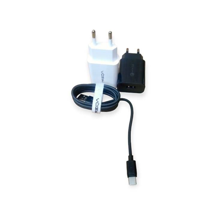 Treqa CS-220 18W USB Wall Charger With Type C USB Cable