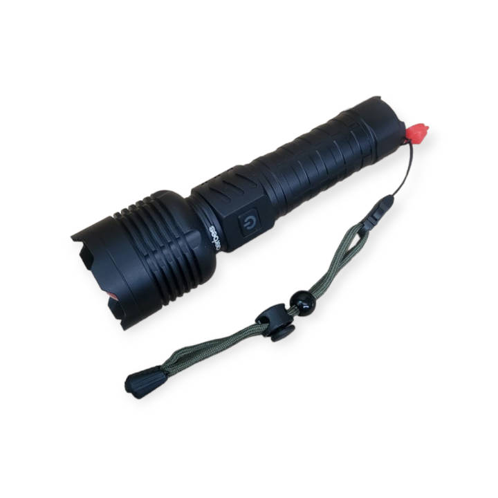 Aerbes AB-SD07 Rechargeable Telescopic Flashlight With Hammer And USB Port  30W