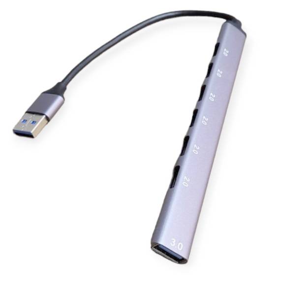 Treqa USB-730 Aluminum 7 Ports USB 3.0 Hub