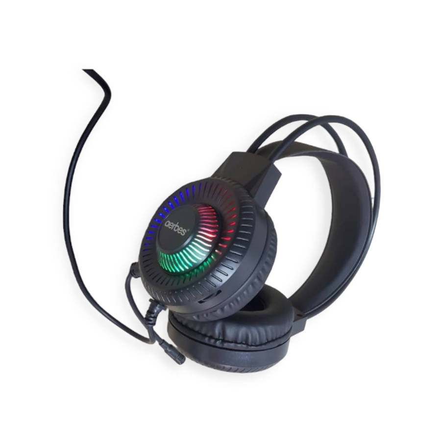 Aerbes AB-EJ13 Wired 3.5mm USB RGB Gaming Head Phone with Built In Microphone
