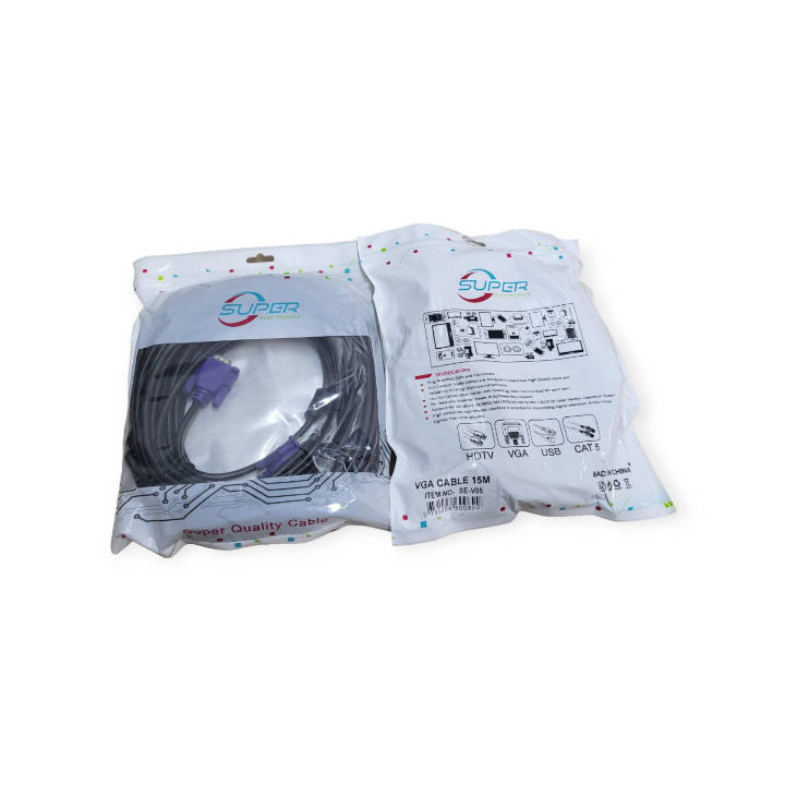 SE-V05 Male VGA To Male VGA Cable 15M