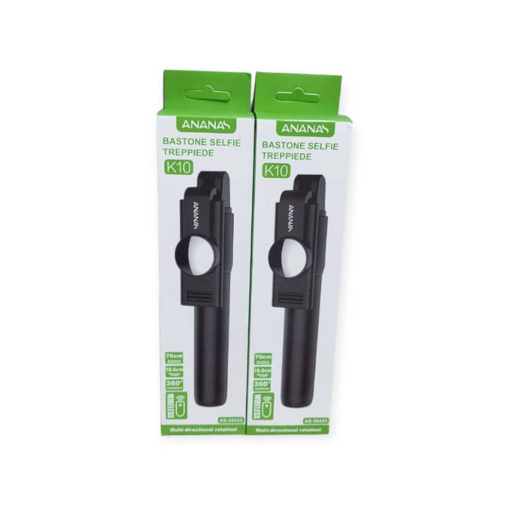 Ananas AS-50425 Bluetooth Selfie Stick Integrated Tripod For IOS And Android K10