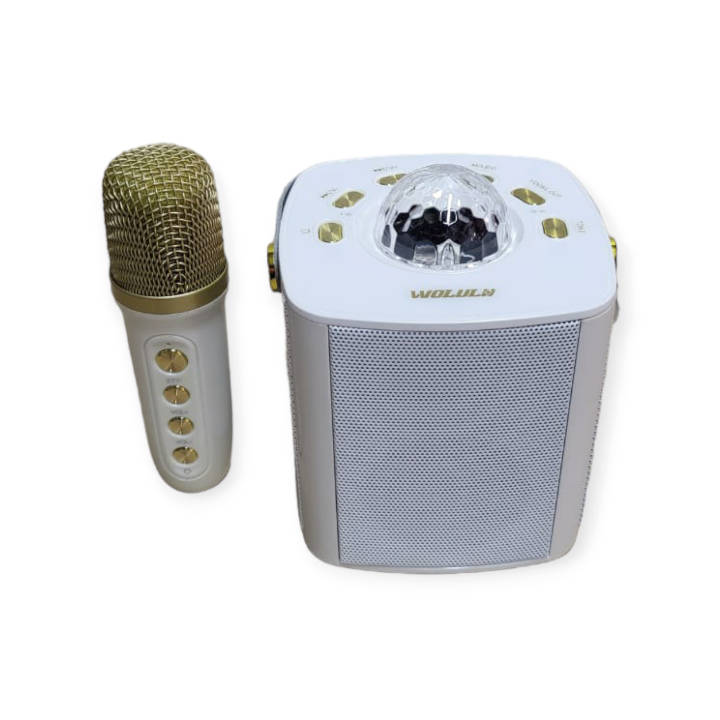 Wolulu AS-50199 Wireless Bluetooth Karaoke Speaker With Microphone + RGB Mini Magic Ball Light