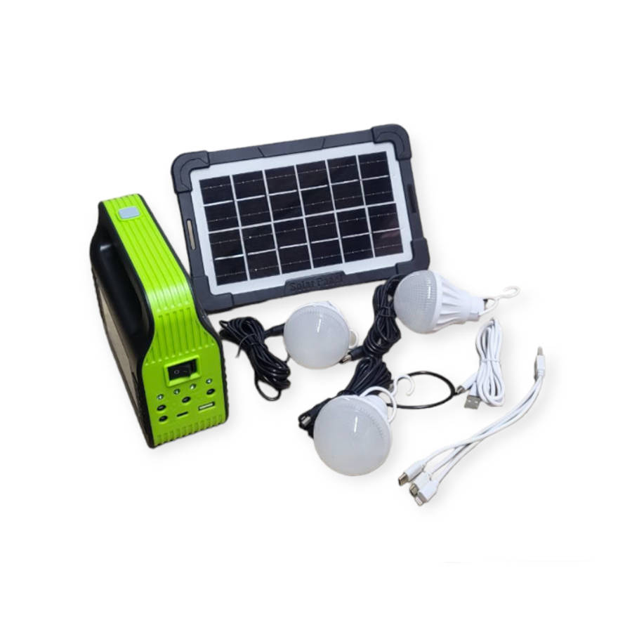 FA-999B Solar Powered Lighting System With 3 Bulbs
