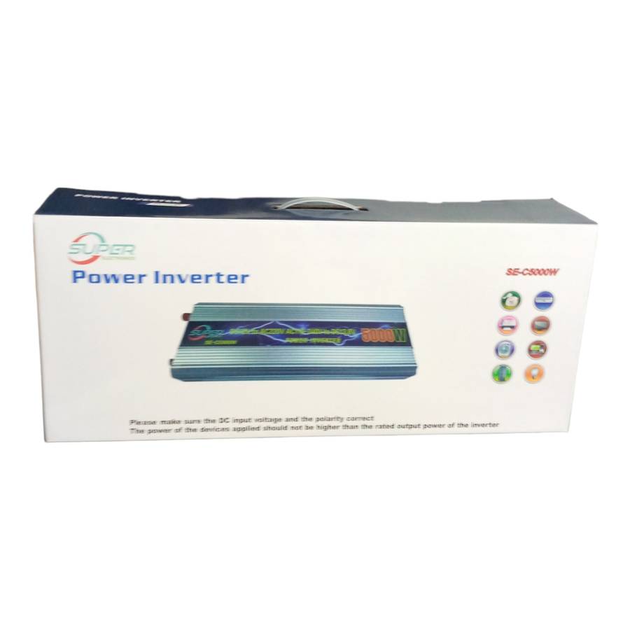 SE-C5000W Power Inverter 12V DC To 220V AC  5000W