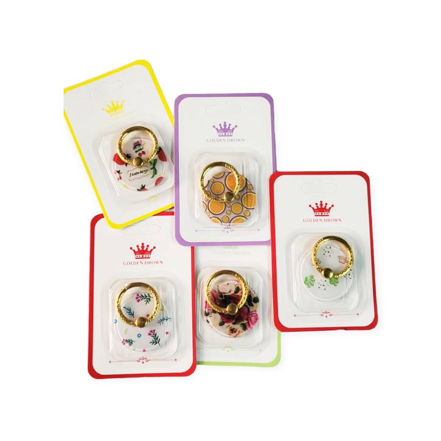 Golden Drown Gold Ring Phone Stent