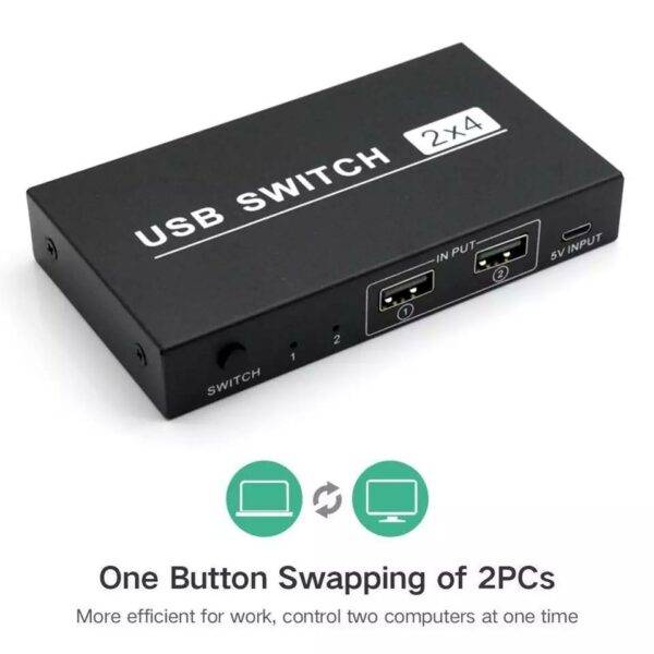 USB Switch Selector 2 Computers Sharing