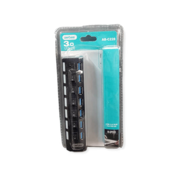 Aerbes AB-C228 USB 3.0 High Performance 7-Port USB Hub
