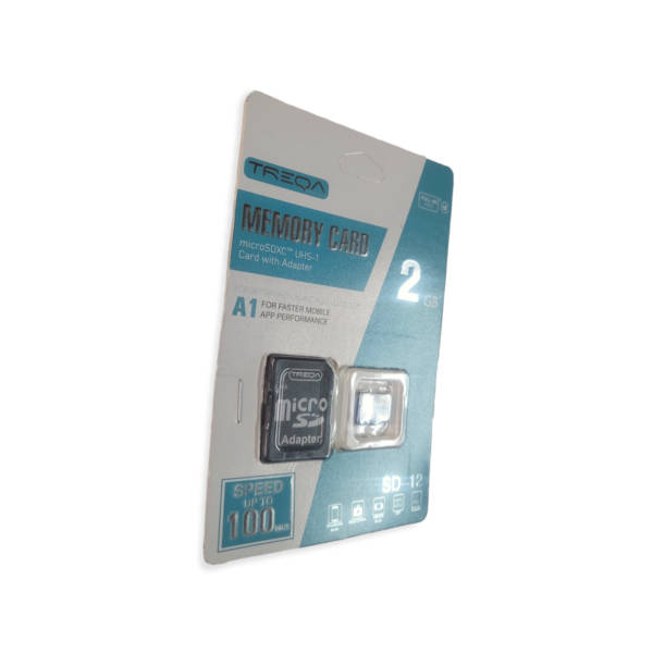 Treqa SD-12-2GB Micro SD Memory Card with SD Adapter
