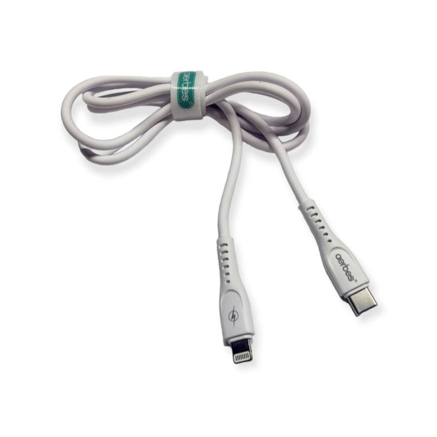 Aerbes AB-Q641 Dual PD 45W Car Charger With 1M Type C to Lightning Cable