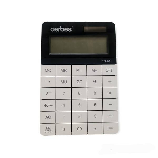 Aerbes  AB-J144 12 Digit Dual Power Supply Calculator Flat Buttons