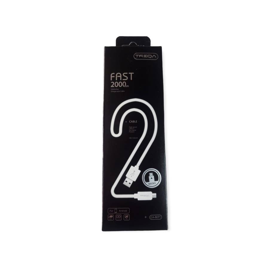 Treqa CA-8071 USB  Cable Charger 2000mm Micro