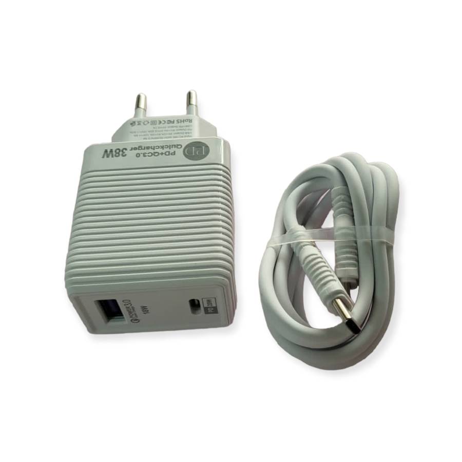 BS-170 Charger PD+QC3.0 38W With Type C to Lightning Cable