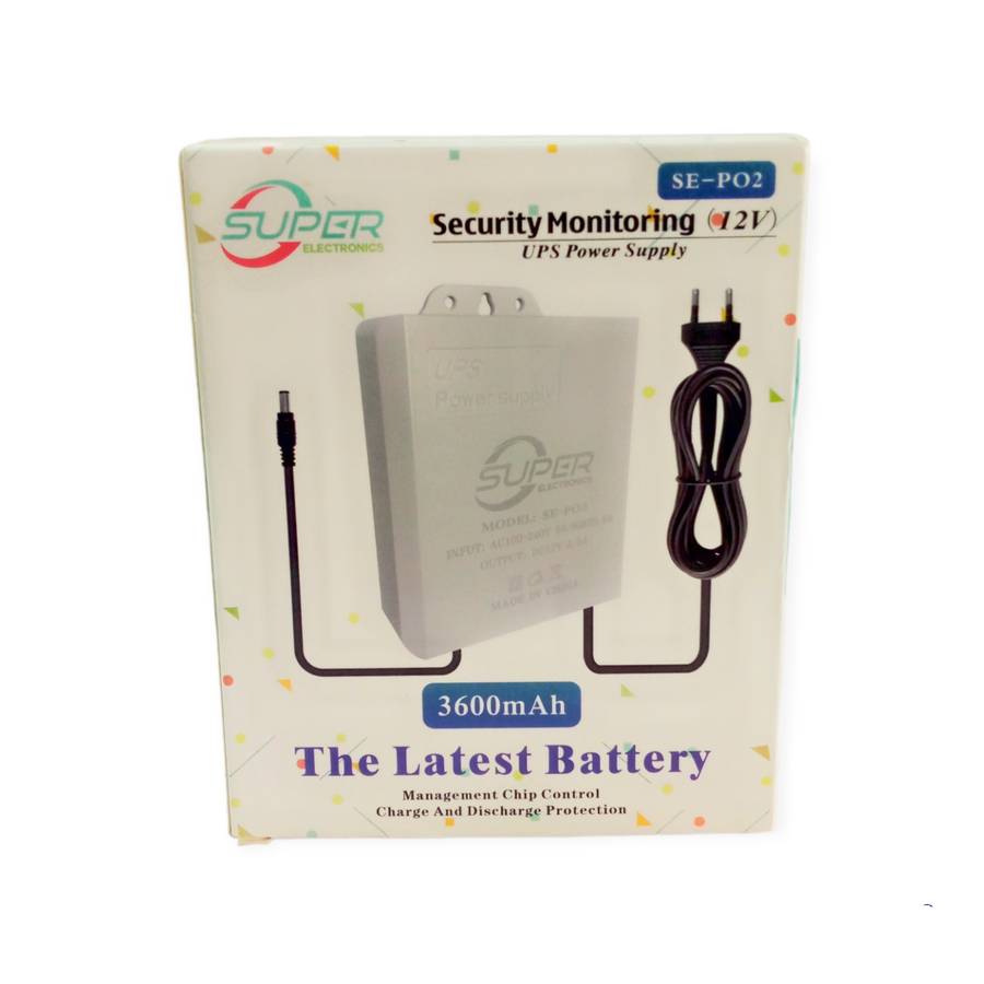SE-P02 UPS Power Supply 3600MAH Battery 12V