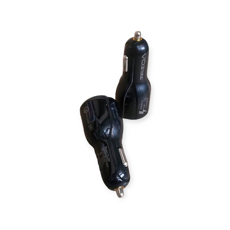 Treqa CS-207 Dual USB Port Car Charger 5.1A