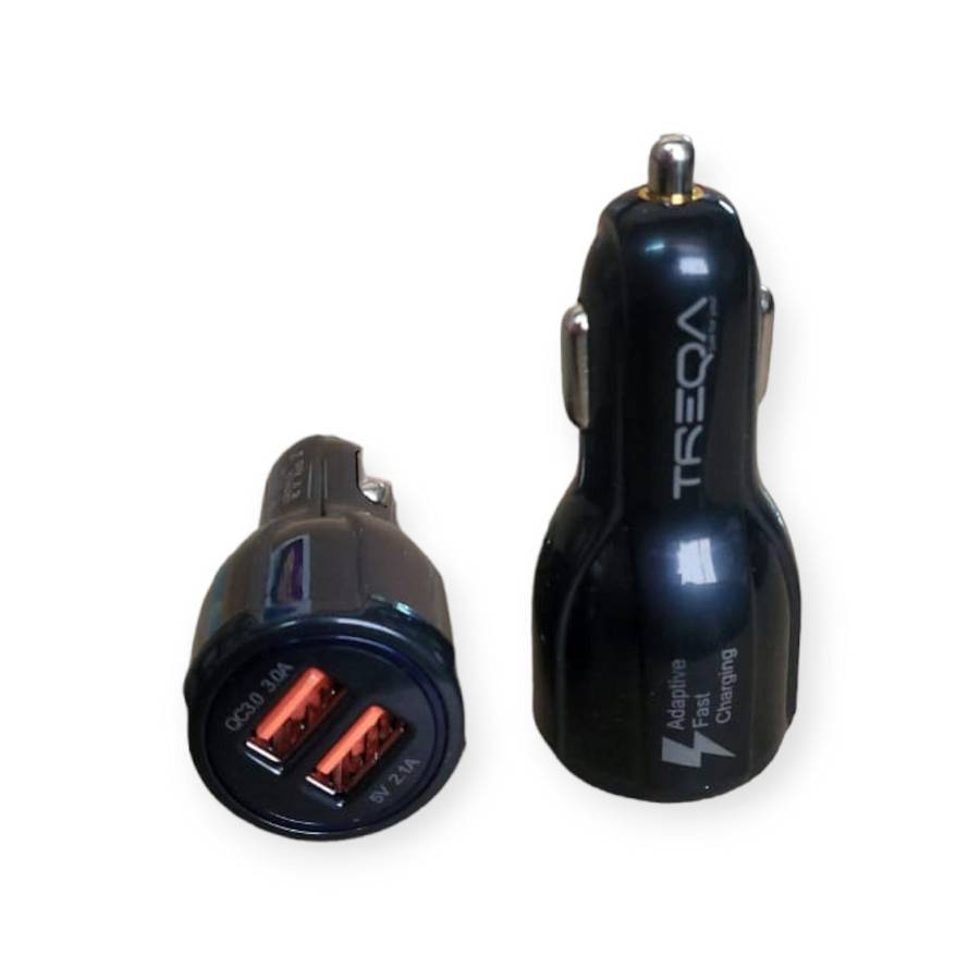 Treqa CS-207 Dual USB Port Car Charger 5.1A