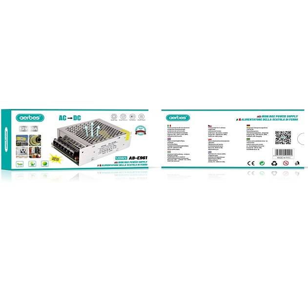 Aerbes AB-E961 Iron Box Power Supply 12V-10A 120W