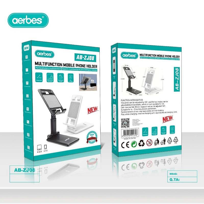 Aerbes AB-ZJ08  Adjustable Foldable Mobile Phone Holder