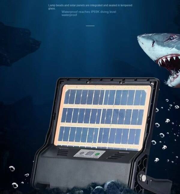 CH-300W-240 Thin Solar Light With Remote Control LEDs and Solar Panel are Inclosed in Toughened G...