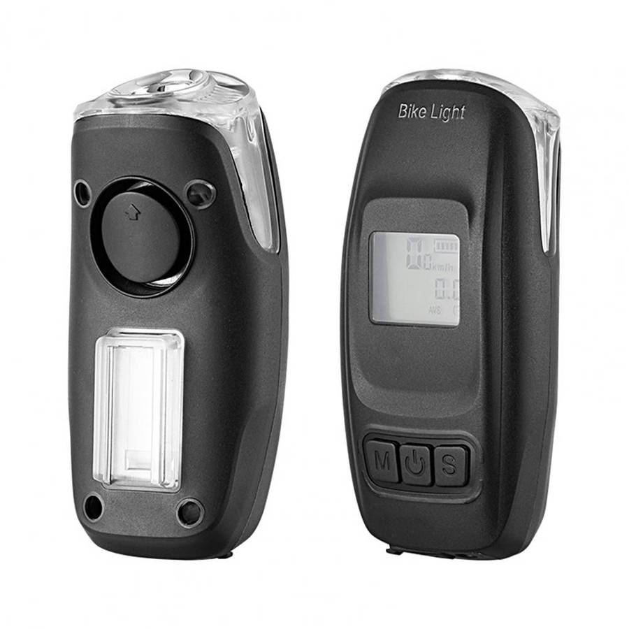 Aerbes AB-ZX08  Bicycle Front Light Code Meter Horn With Digital Display
