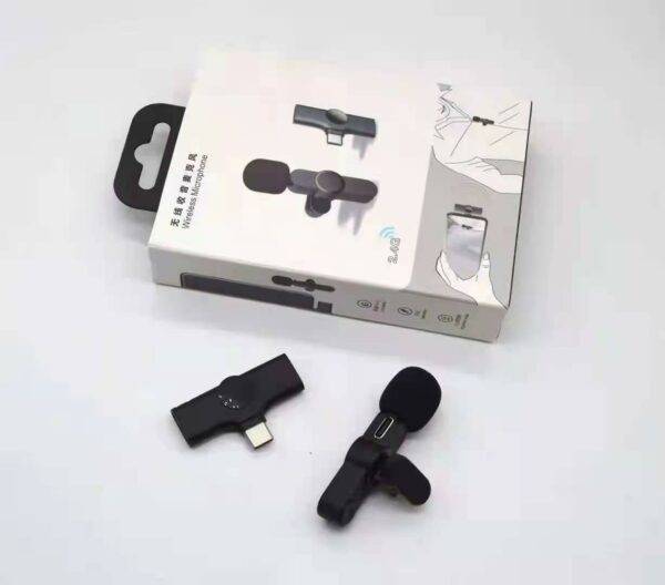 K8 Type C Wireless Lavalier Portable Audio Video Recording Mini Microphone
