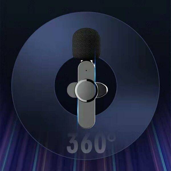 K8 Type C Wireless Lavalier Portable Audio Video Recording Mini Microphone
