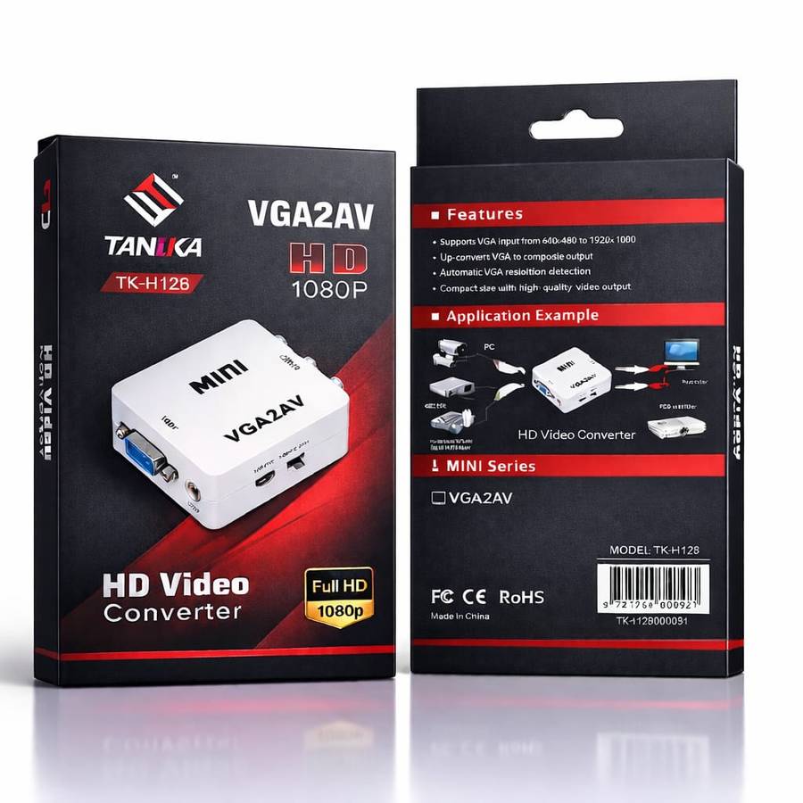 TK-H126 Tangka VGA To AV Converter Adapter