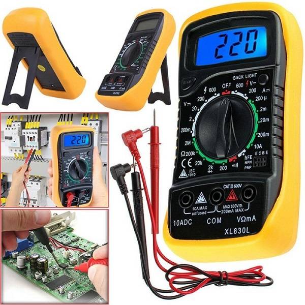 JG20375101 LCD Mini Digital Multimeter Testing Tool DT850L