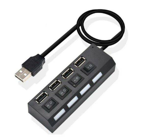 Aerbes AB-C227 USB To 4-Port USB 2.0 Hub