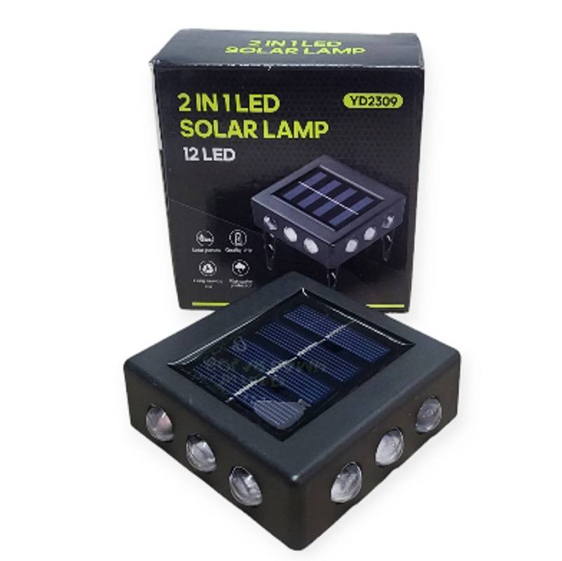 FA-YD-2309 Solar Powered Wall Garden Light 12LED White