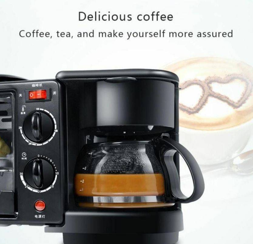 RAF R.5308R Breakfast Maker 9L With Oven Coffee Maker And Frying Pan 3 In 1