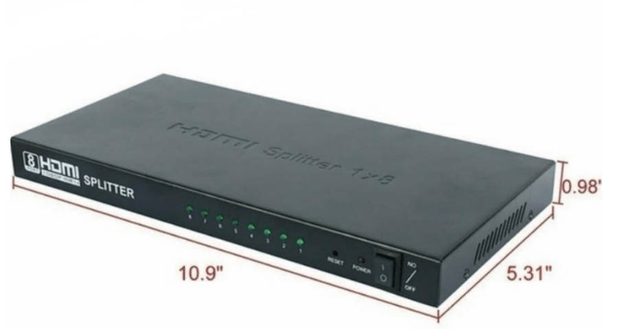 SE-L67  HDMI Splitter With 8 Ports UHD 4K x 2K