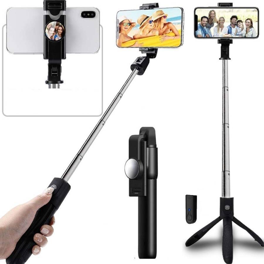 Ananas AS-50425 Bluetooth Selfie Stick Integrated Tripod For IOS And Android K10