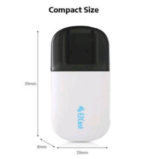EZC-5200BS 5G Dual Band 433Mbps Mini Wireless USB Wifi Adapter LAN Antenna Network Adapter