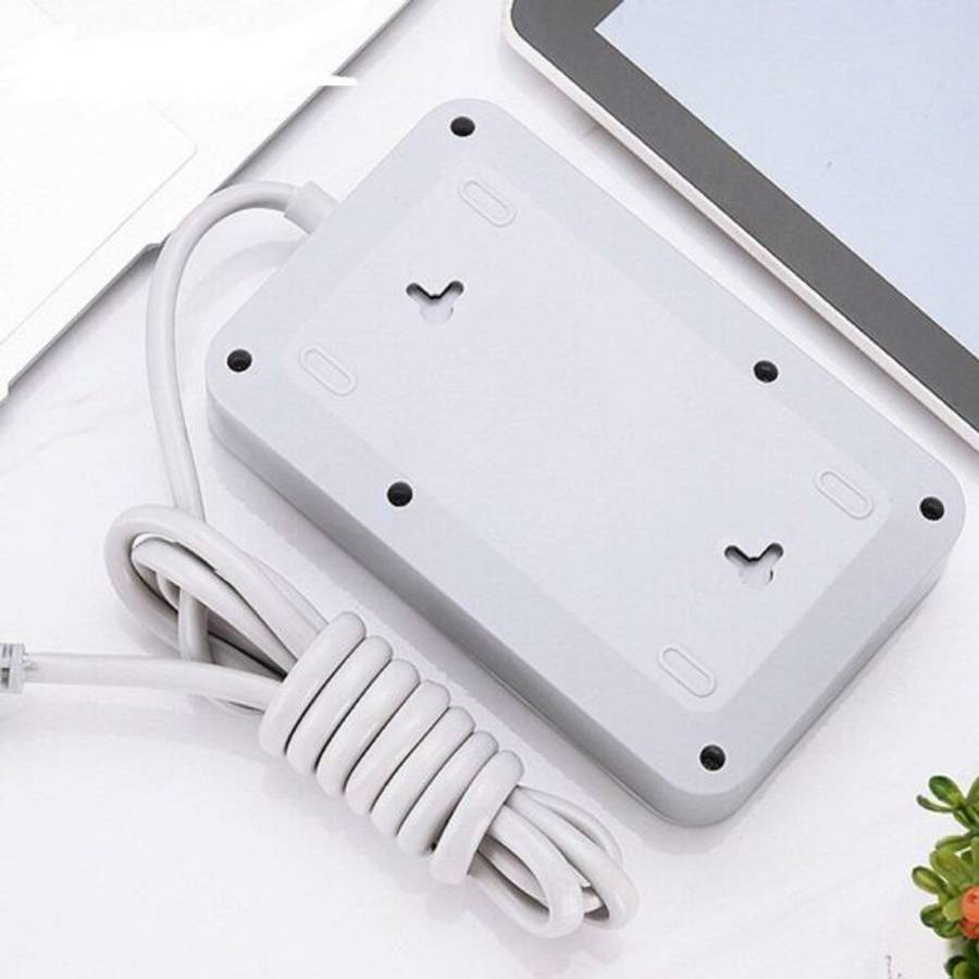 Treqa PL-503 5 Power Socket With 3 USB Port 3000W 2M