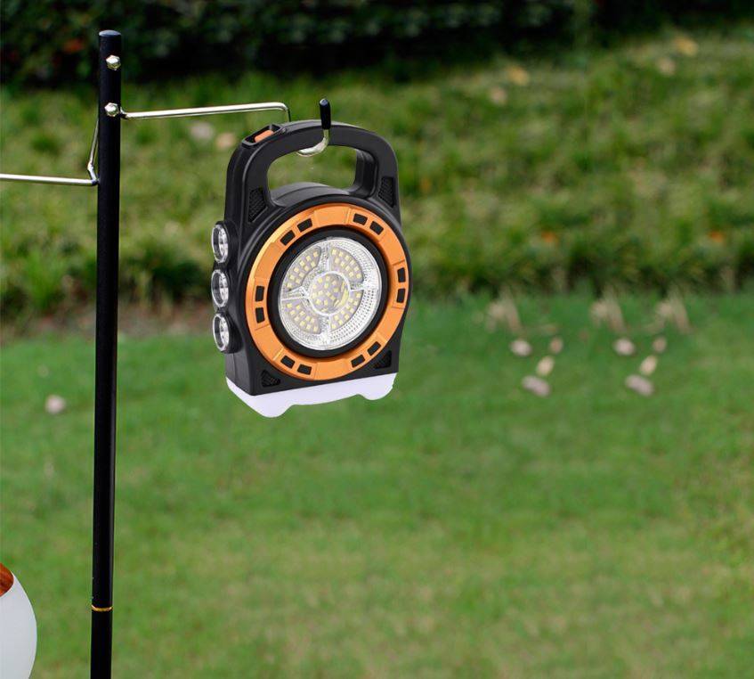 FA-6678L 20W Solar Powered Portable LED Light With 3 Light Sources and USB Charging