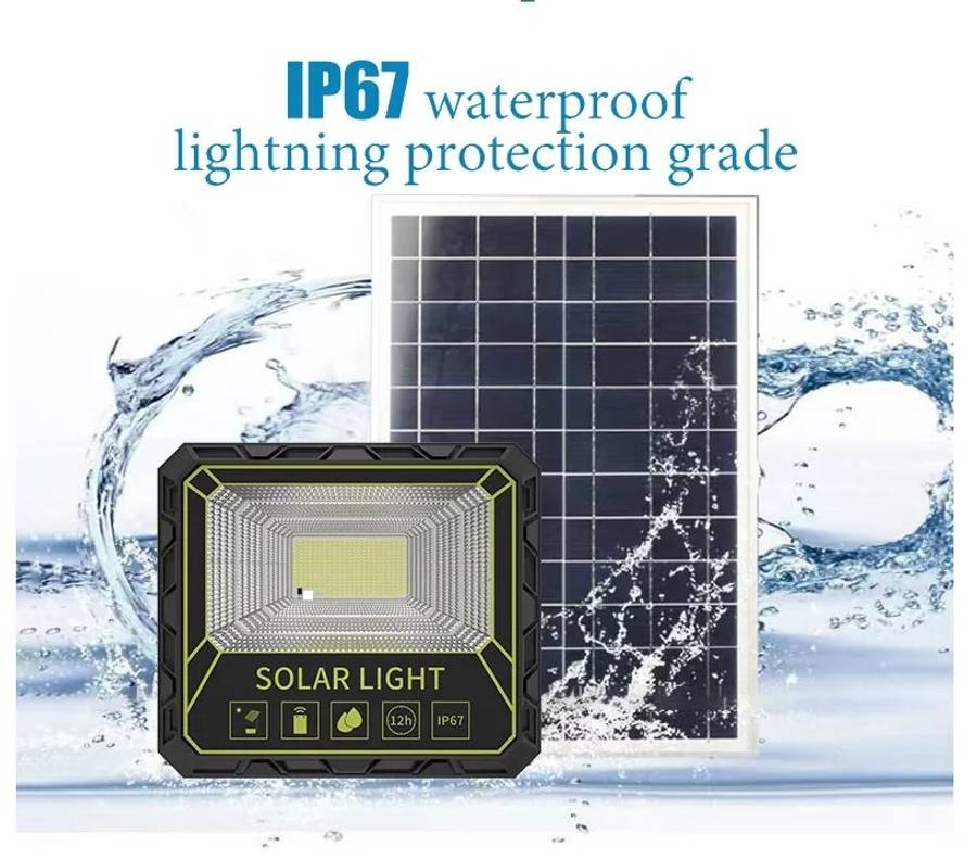 FA-GTX-300W LED Solar Powered Flood Light With Solar Panel And  Remote Control