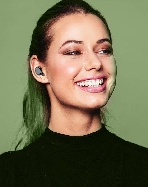 Y90 TWS Transparent Shell Digital Display Bluetooth Headset AB-D482