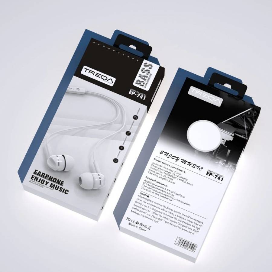 Treqa EP-741 Earphones 3.5mm