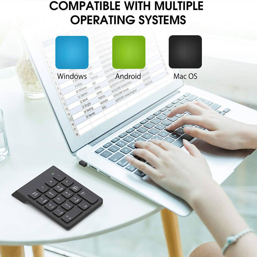 WX-SZJ6 18 Keys Wireless 2.4ghz Numerical Keypad