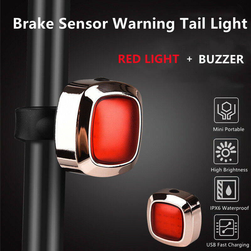 Aerbes AB-ZX03 Bicycle Tail Light With Buzzer Induction And Flashing Red Light