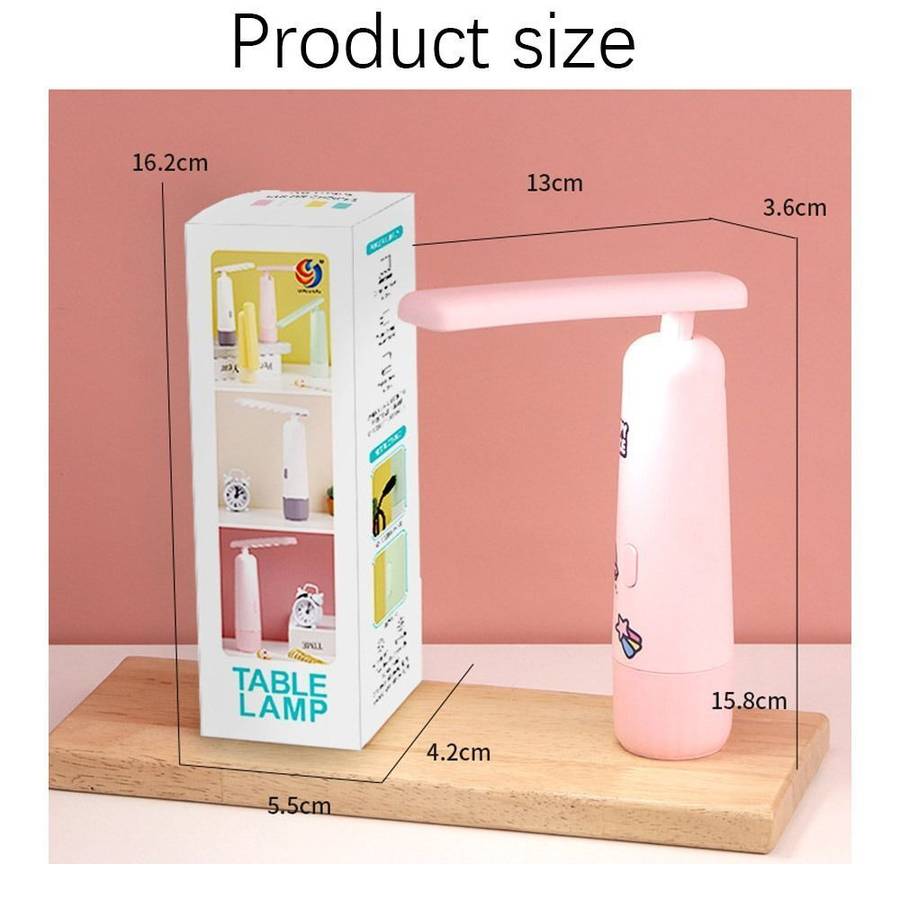 CS306 USB Rechargeable Slim Table Lamp With Customizable Stickers
