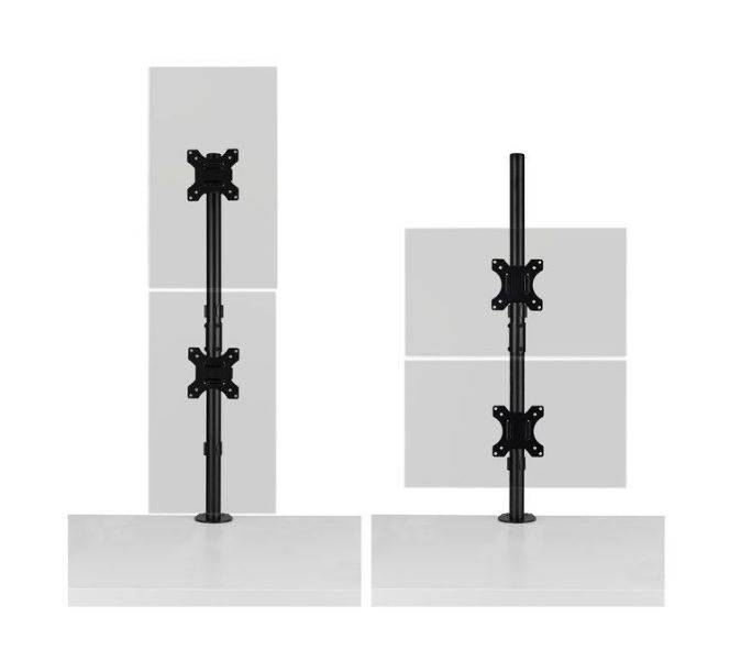 XF0670 Dual Table Clamp Monitor Stand 13 To 27